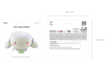 XL Folieballon Figur - Niedliches Schaf - 67 x 40 cm